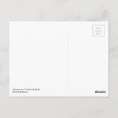 パッチワークキルトのシャム猫 ポストカード (裏面)