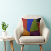 パッチワークキルトのデザイン クッション (椅子)