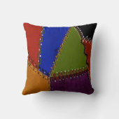 パッチワークキルトのデザイン クッション (裏面)