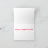 パッチワークキルトのメッセージカード/挨拶状 カード (内部)