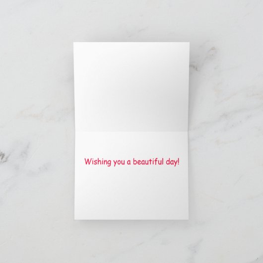 パッチワークキルトのメッセージカード/挨拶状 カード (内部)