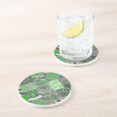 パッチワークキルトサンドストーンコースター コースター (側面)