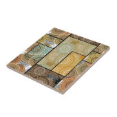 パッチワークキルトセラミックタイル円マンダラパッチ タイル (側面)