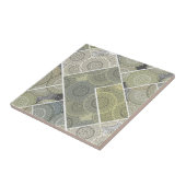 パッチワークキルトセラミックタイル円マンダラパッチ タイル (側面)