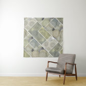 パッチワークキルトセラミックタイル円マンダラパッチ タペストリー (インサイチュ)