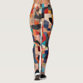 パッチワークキルトデザイン レギンス (裏面)