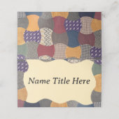 パッチワークキルトファブリックキルティング材料パッチ プレイスカード (外部開封)