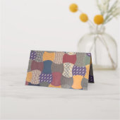 パッチワークキルトファブリックキルティング材料パッチ プレイスカード (裏面)