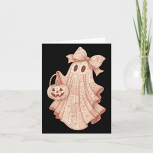 パッチワークキルトフラワーNk幽霊コケットハロウィーン カード