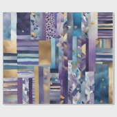 パッチワークキルトラッピング紙 ラッピングペーパー (フラット)