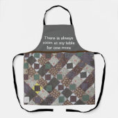 パッチワークキルト写真歓迎ファミリーカントリー エプロン (正面)