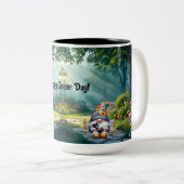 パッチワークキルト格言 ツートーンマグカップ (正面右)