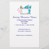 パッチワークキルト裁縫機械事業 チラシ (裏面)