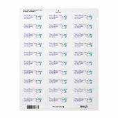 パッチワークキルト裁縫機 ラベル (フルシート)