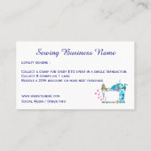 パッチワークキルト裁縫機 ロイヤリティカード (裏面)