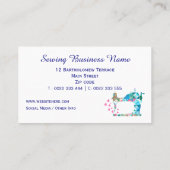 パッチワークキルト裁縫機 名刺 (裏面)