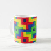 「パッチワークキルト」のコーヒー・マグ コーヒーマグカップ (正面左)