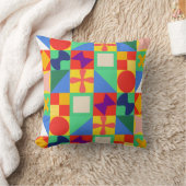 パッチワークキルト クッション (ブランケット)