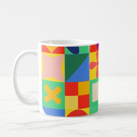 パッチワークキルト コーヒーマグカップ (左)