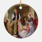 パッチワークキルト セラミックオーナメント (裏面)