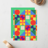 パッチワークキルト ノートカード (正面/裏面インサイチュ)