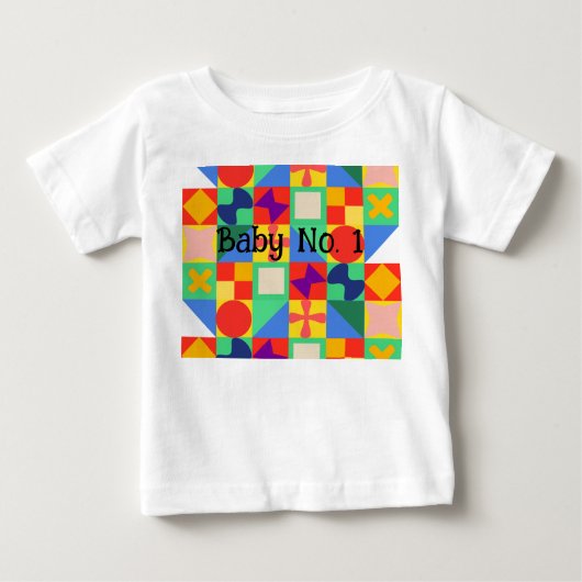 パッチワークキルト ベビーTシャツ (正面)