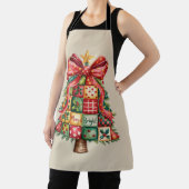 パッチワーククリスマスツリーコケットクリスマスツリー エプロン (インサイチュ)