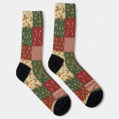 パッチワーククリスマス ソックス (右)