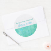 パッチワークグラフィティ結婚ブライダル ラウンドシール (封筒)