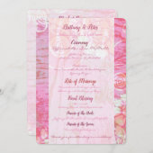 パッチワークグラフィティ結婚式 プログラム (正面/裏面)