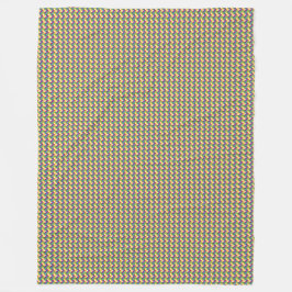 パッチワークコモロ国旗のパターン フリースブランケット