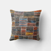 パッチワークコラージュ:キルトパターンExvasanza クッション (裏面)