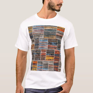 パッチワークコラージュ:キルトパターンExvasanza Tシャツ