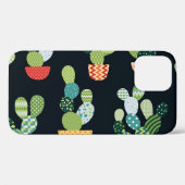 パッチワークサボテン植物シームレスパターン Case-Mate iPhoneケース (裏面 (横))