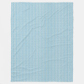 パッチワークサンマリノ国旗のパターン フリースブランケット (正面)