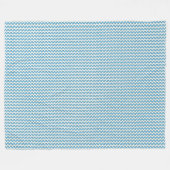 パッチワークサンマリノ国旗のパターン フリースブランケット (正面(横))