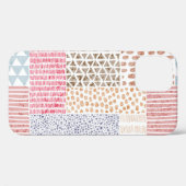 パッチワークスタイルかわいいドードルパターン Case-Mate iPhoneケース (裏面 (横))