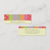 パッチワークスタイル呼出し スキニー名刺 (正面/裏面)