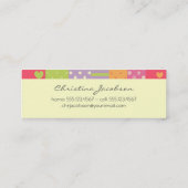 パッチワークスタイル呼出し スキニー名刺 (裏面)