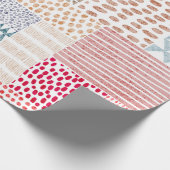 パッチワークスタイル。シンプルd ラッピングペーパー (角)