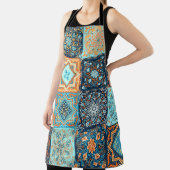 パッチワークスタイル:装飾正方形オーナメント エプロン (インサイチュ)