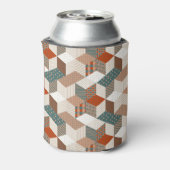 パッチワークスターズヴィンテージブラウングリーン 缶クーラー (缶裏面)