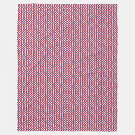 パッチワークスロバキア国旗のパターン フリースブランケット