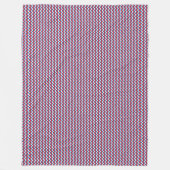 パッチワークスロベニア国旗のパターン フリースブランケット (正面)