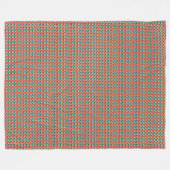 パッチワークセーシェル国旗のパターン フリースブランケット (正面(横))