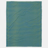 パッチワークソロモン諸島国旗のパターン フリースブランケット (正面)