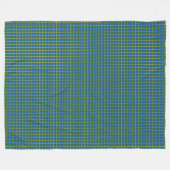 パッチワークソロモン諸島国旗のパターン フリースブランケット (正面(横))