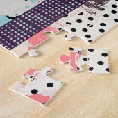 パッチワークタイルのシームレスパターンデザイン ジグソーパズル (側面)