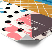 パッチワークタイルのシームレスパターンデザイン ポスター (角)