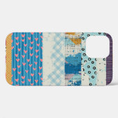 パッチワークタイルのシームレスパターンデザイン Case-Mate iPhoneケース (裏面 (横))